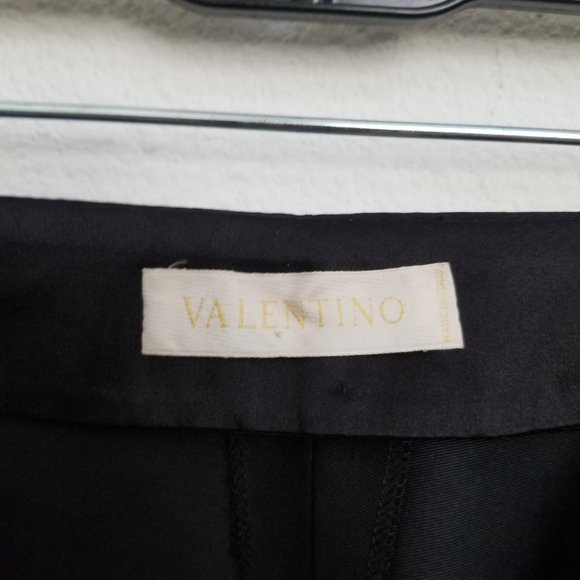 Auth VALENTINO Spa Front Zip Straight Leg Pants 100% Silk Size 6 - Picture 8 of 11